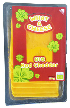 What a cheese Red cheddar sneetjes bio 150g
